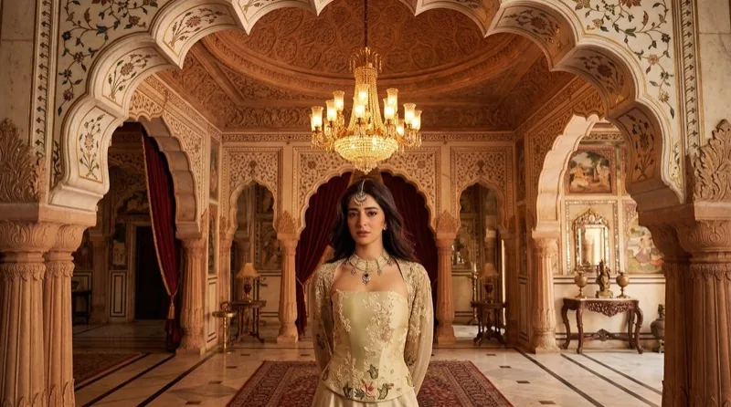 Ananya Panday Royal Palace Wallpaper